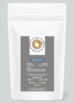 Etiqueta Regional Cauca Five Beans