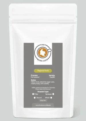 Etiqueta Regional Huila Five Beans