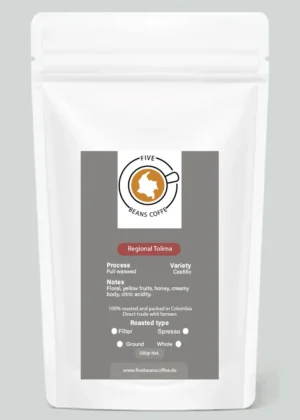 Etiqueta Regional Tolima Five Beans