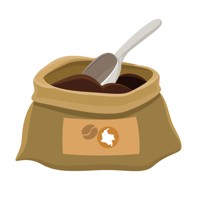 five beans icons selected